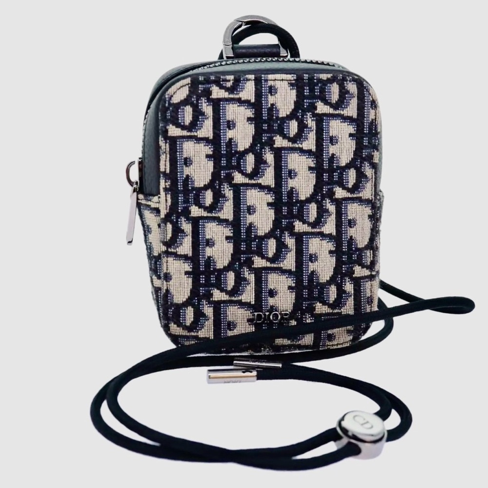 AUTH Mini Authentic Christian Dior Vintage Trotter Shoulder Pouch